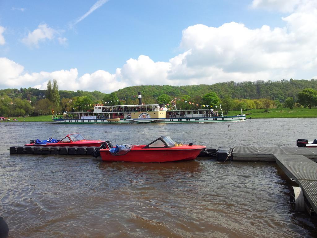 Ferienwohnung An Der Elbe Dresda Camera foto