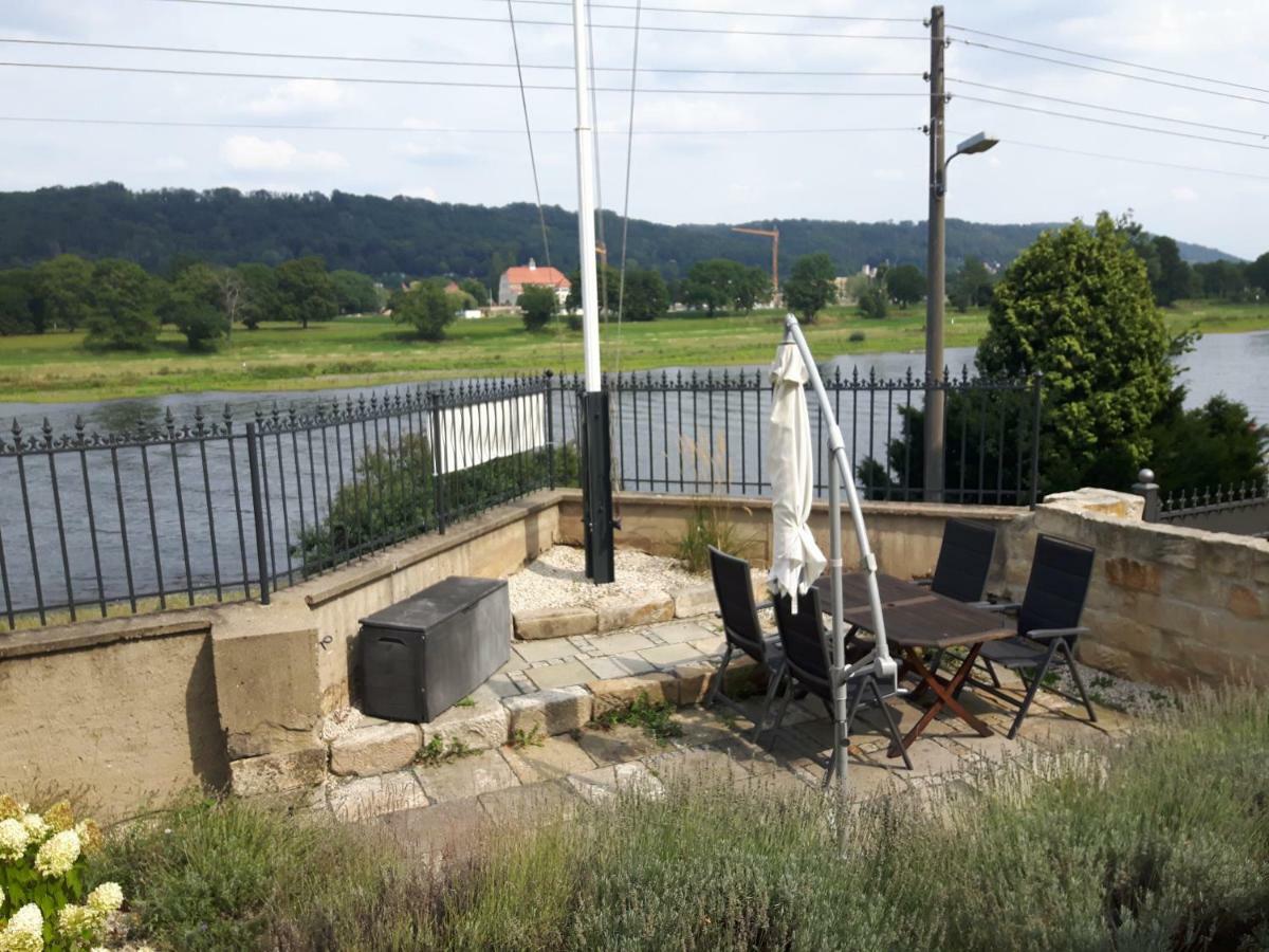 Ferienwohnung An Der Elbe Dresda Esterno foto