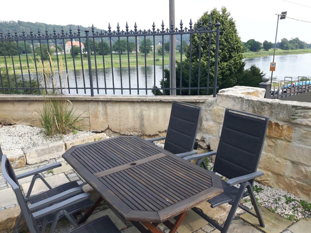 Ferienwohnung An Der Elbe Dresda Esterno foto